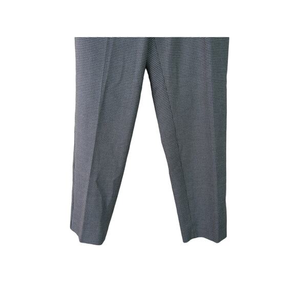 Talbots Hampshire Ankle Black/Whit Square Geometric Tapered Pants Womens size 8 - Picture 2 of 10